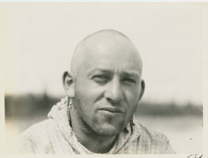 Image: Frank Henderson with shaved head